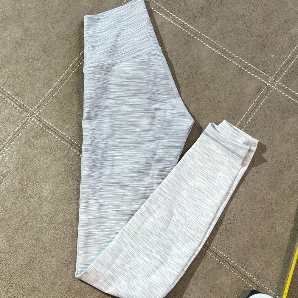 lululemon athletica Light Heather Gray High-Waist Leggings